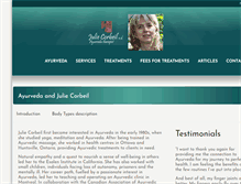 Tablet Screenshot of juliecorbeil.qc.ca